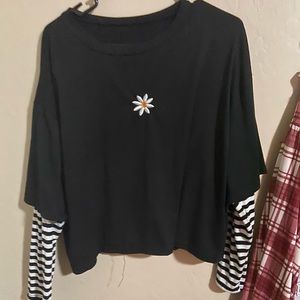 Long sleeve/crop top
